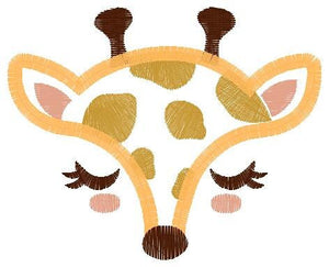 Giraffe Face embroidery design - Wild Safari Animal mask embroidery designs machine embroidery pattern - Giraffe applique - instant download