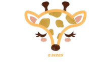 Laden Sie das Bild in den Galerie-Viewer, Giraffe Face embroidery design - Wild Safari Animal mask embroidery designs machine embroidery pattern - Giraffe applique - instant download
