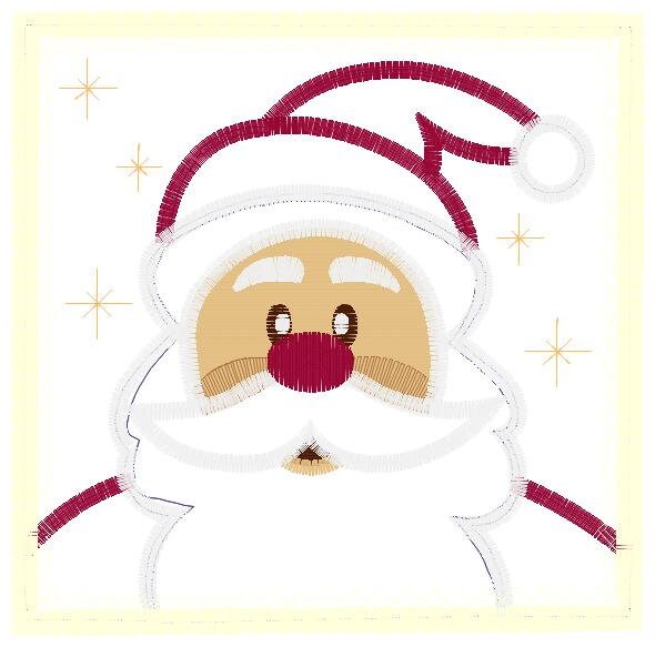 Santa Claus embroidery designs - Xmas embroidery design machine embroidery pattern - Christmas embroidery file - instant download applique