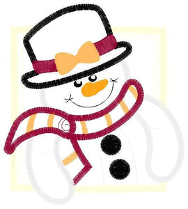 Snowman embroidery designs - Xmas embroidery design machine embroidery pattern - Christmas embroidery file - instant download Snowman design