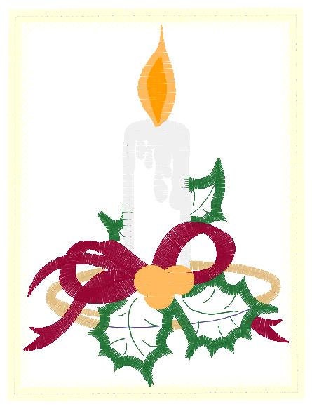 Candle embroidery designs - Christmas Decoration embroidery design machine embroidery pattern - Christmas embroidery file Bell embroidery Marcia Embroidery
