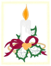 Carica l&#39;immagine nel visualizzatore di Gallery, Candle embroidery designs - Christmas Decoration embroidery design machine embroidery pattern - Christmas embroidery file Bell embroidery
