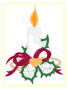 Candle embroidery designs - Christmas Decoration embroidery design machine embroidery pattern - Christmas embroidery file Bell embroidery