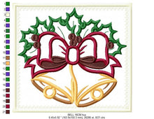 Load image into Gallery viewer, Bell embroidery designs - Xmas embroidery design - machine embroidery pattern - Christmas embroidery file Religious embroidery Jingle Bells
