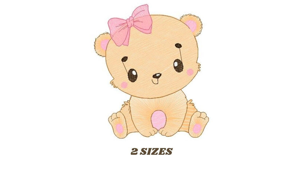 Bear embroidery designs - Teddy embroidery design machine embroidery pattern - Baby Boy embroidery file - instant download pes jef vp3 hus