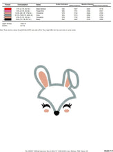 Carica l&#39;immagine nel visualizzatore di Gallery, Bunny Face embroidery design - Animal Mask Rabbit embroidery designs machine embroidery pattern - Rabbit face applique - instant download
