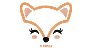 Red Fox embroidery designs - Woodland Fox embroidery design machine embroidery pattern - Animal embroidery - Red fox face applique design