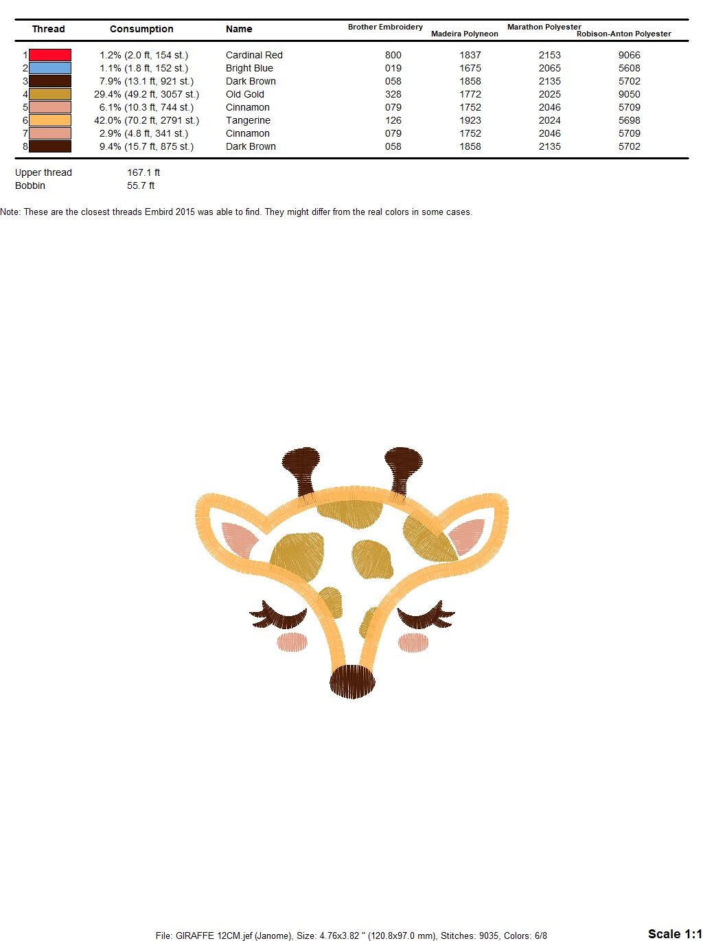 Giraffe Face embroidery design - Wild Safari Animal mask embroidery designs machine embroidery pattern - Giraffe applique - instant download Marcia Embroidery