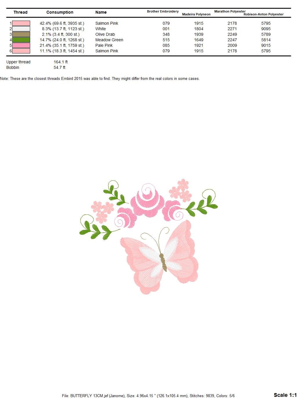 Butterfly corner embroidery design - Delicate Flowers embroidery designs machine embroidery pattern - Tea towel embroidery file - download Marcia Embroidery