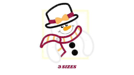 Snowman embroidery designs - Xmas embroidery design machine embroidery pattern - Christmas embroidery file - instant download Snowman design