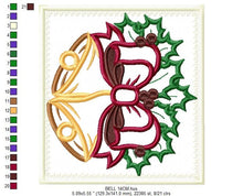 Carica l&#39;immagine nel visualizzatore di Gallery, Bell embroidery designs - Xmas embroidery design - machine embroidery pattern - Christmas embroidery file Religious embroidery Jingle Bells
