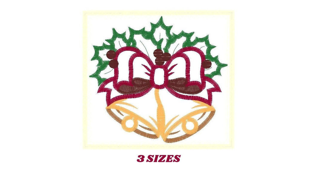 Bell embroidery designs - Xmas embroidery design - machine embroidery pattern - Christmas embroidery file Religious embroidery Jingle Bells