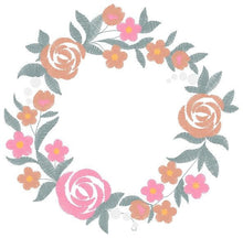 Cargar imagen en el visor de la galería, Monogram Frame embroidery designs - Roses Frame embroidery design machine embroidery pattern - Floral wreath embroidery file - download
