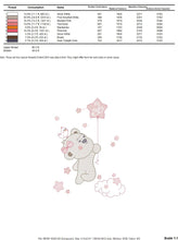 Charger l&#39;image dans la galerie, Birthday Bear embroidery designs - Animals embroidery design machine embroidery pattern - Bear embroidery file - baby girl embroidery pes
