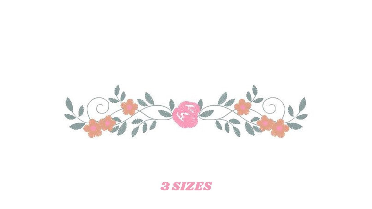 Flowers embroidery designs - Roses embroidery design machine embroidery pattern - entwined roses embroidery file - instant download towel - Marcia Embroidery