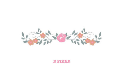 Flowers embroidery designs - Roses embroidery design machine embroidery pattern - entwined roses embroidery file - instant download towel - Marcia Embroidery