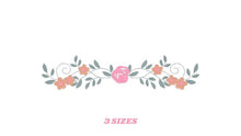 Load image into Gallery viewer, Flowers embroidery designs - Roses embroidery design machine embroidery pattern - entwined roses embroidery file - instant download towel
