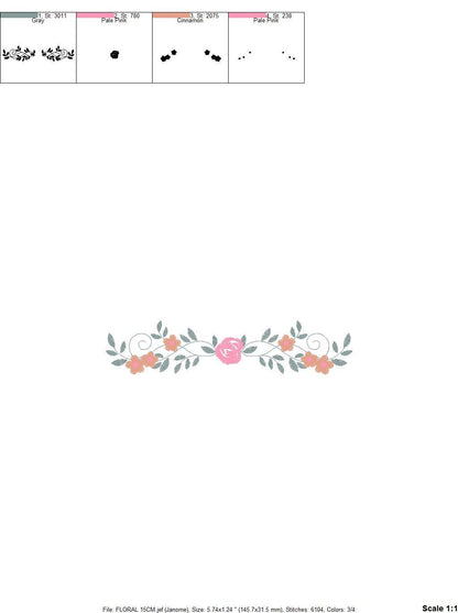 Flowers embroidery designs - Roses embroidery design machine embroidery pattern - entwined roses embroidery file - instant download towel - Marcia Embroidery