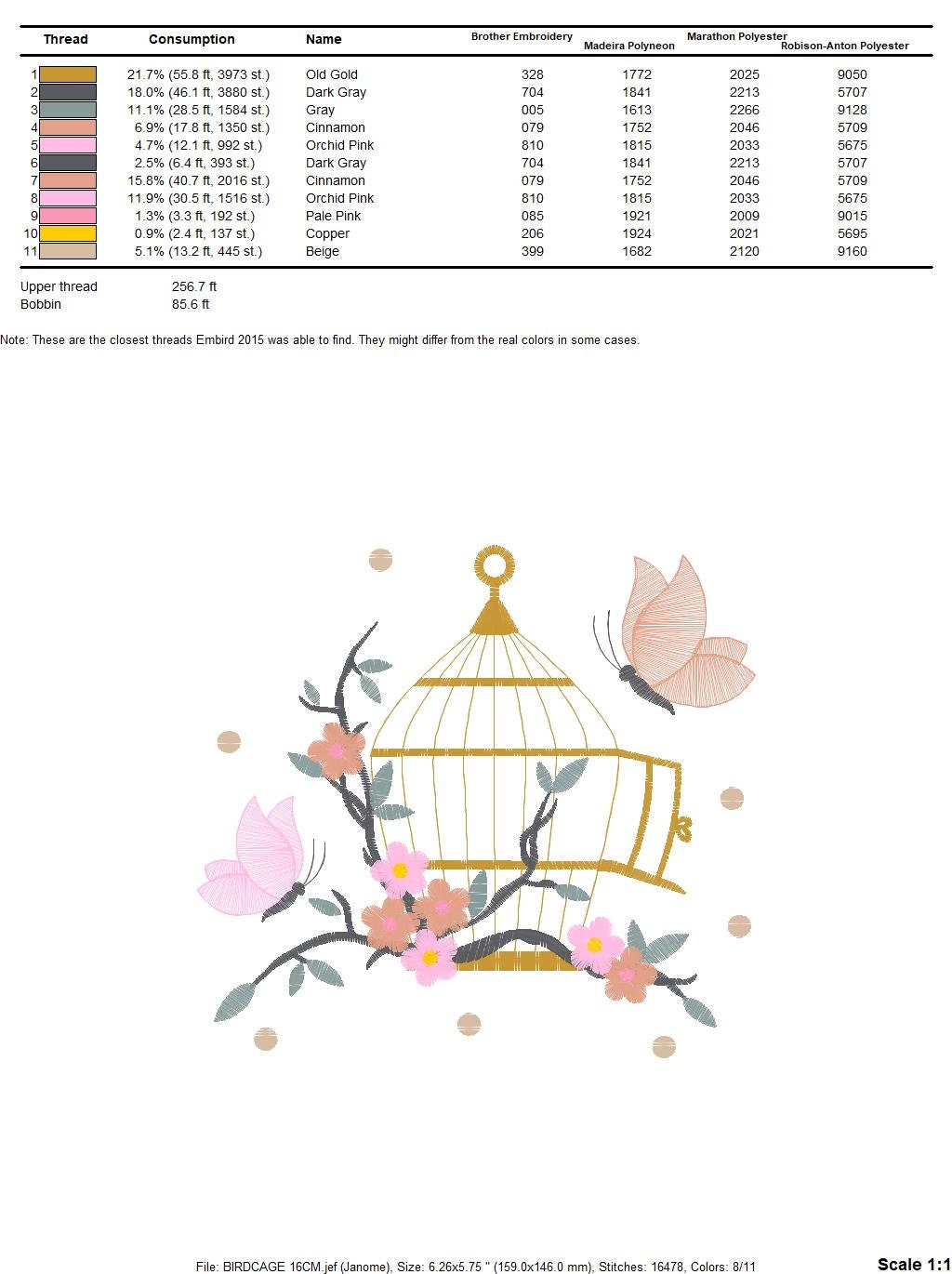 Bird embroidery designs - Birdcage embroidery design machine embroidery pattern - instant download - Birds and Butterflies instant download Marcia Embroidery