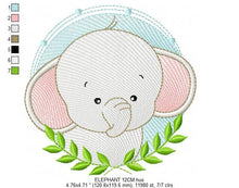 Load image into Gallery viewer, Elephant embroidery designs - Safari Animal embroidery design machine embroidery pattern - Boy embroidery file - instant download pes jef
