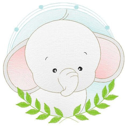 Elephant embroidery designs - Safari Animal embroidery design machine embroidery pattern - Boy embroidery file - instant download pes jef - Marcia Embroidery