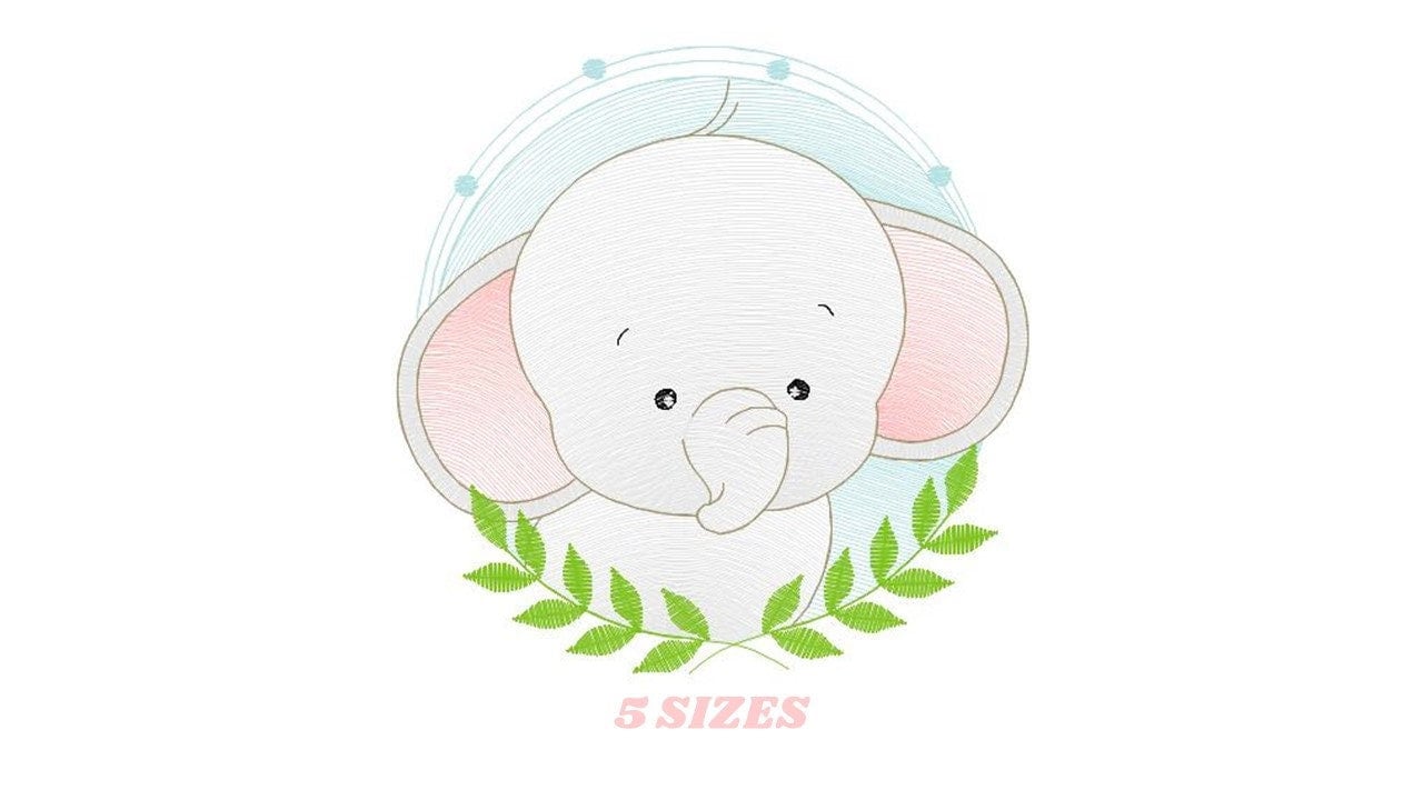 Elephant embroidery designs - Safari Animal embroidery design machine embroidery pattern - Boy embroidery file - instant download pes jef - Marcia Embroidery