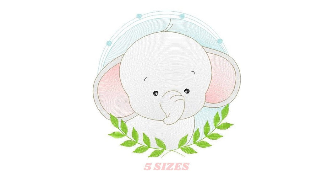 Elephant embroidery designs - Safari Animal embroidery design machine embroidery pattern - Boy embroidery file - instant download pes jef