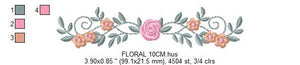 Flowers embroidery designs - Roses embroidery design machine embroidery pattern - entwined roses embroidery file - instant download towel