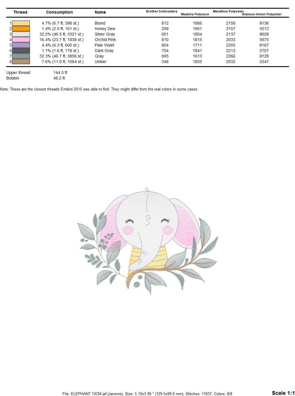 Elephant embroidery designs - Animal embroidery design machine embroidery pattern - Baby Boy embroidery file - Kid embroidery towel pillow Marcia Embroidery