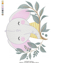 Load image into Gallery viewer, Elephant embroidery designs - Animal embroidery design machine embroidery pattern - Baby Boy embroidery file - Kid embroidery towel pillow
