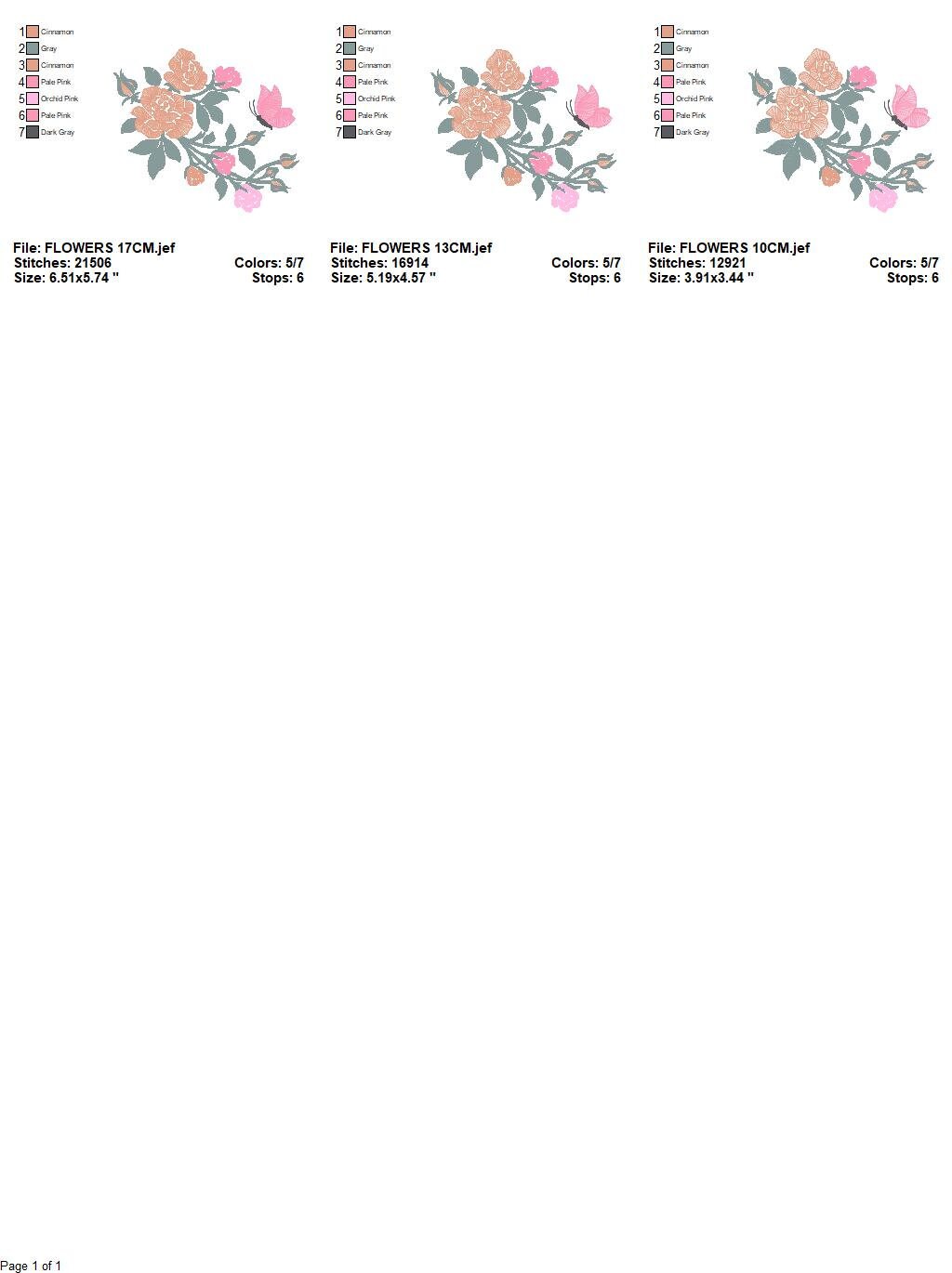 Butterfly embroidery design - Delicate Flowers embroidery designs machine embroidery pattern - Kitchen Towel embroidery file - pes download