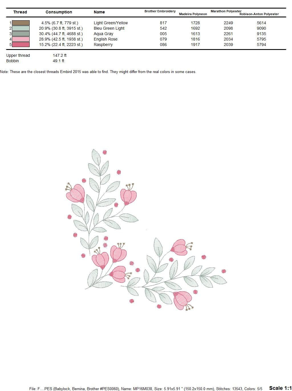 Flowers embroidery designs - Kitchen Towel embroidery design machine embroidery pattern - Tulip embroidery file - rose floral embroidery pes Marcia Embroidery