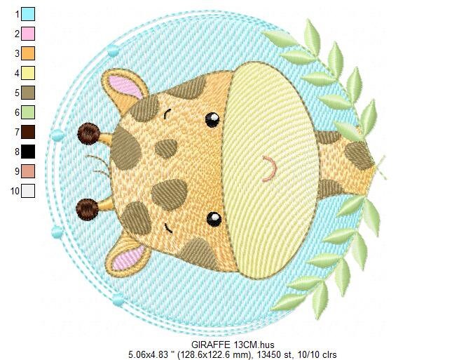 Giraffe embroidery design - Animal embroidery designs machine embroidery pattern - Baby boy embroidery file - Safari embroidery download Marcia Embroidery