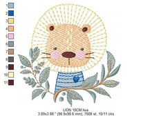 Load image into Gallery viewer, Lion embroidery designs - Safari embroidery design machine embroidery pattern - Baby boy embroidery file - Animal embroidery download pes
