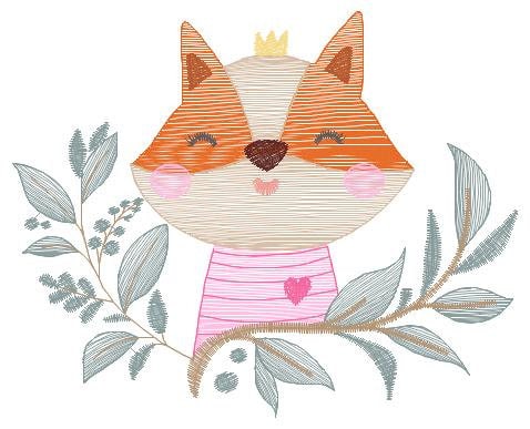 Fox embroidery designs - Red Fox embroidery design machine embroidery pattern - Woodland Animal embroidery file - Baby boy Marcia Embroidery