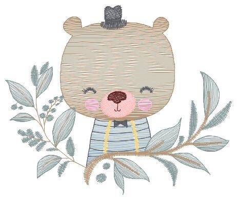 Bear embroidery designs - Baby boy embroidery design machine embroidery pattern - Teddy Bear with hat embroidery file - instant download pes Marcia Embroidery