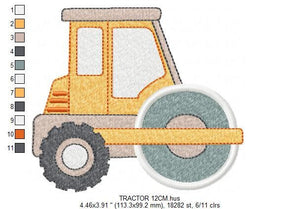 Tractor embroidery designs - Farm embroidery design machine embroidery pattern - automobile embroidery file - Baby boy instant download pes