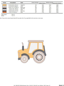 Farm Tractor embroidery designs - Truck embroidery design machine embroidery pattern - baby boy embroidery file - instant digital download