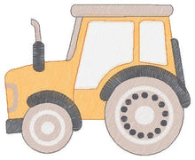 Load image into Gallery viewer, Farm Tractor embroidery designs - Truck embroidery design machine embroidery pattern - baby boy embroidery file - instant digital download
