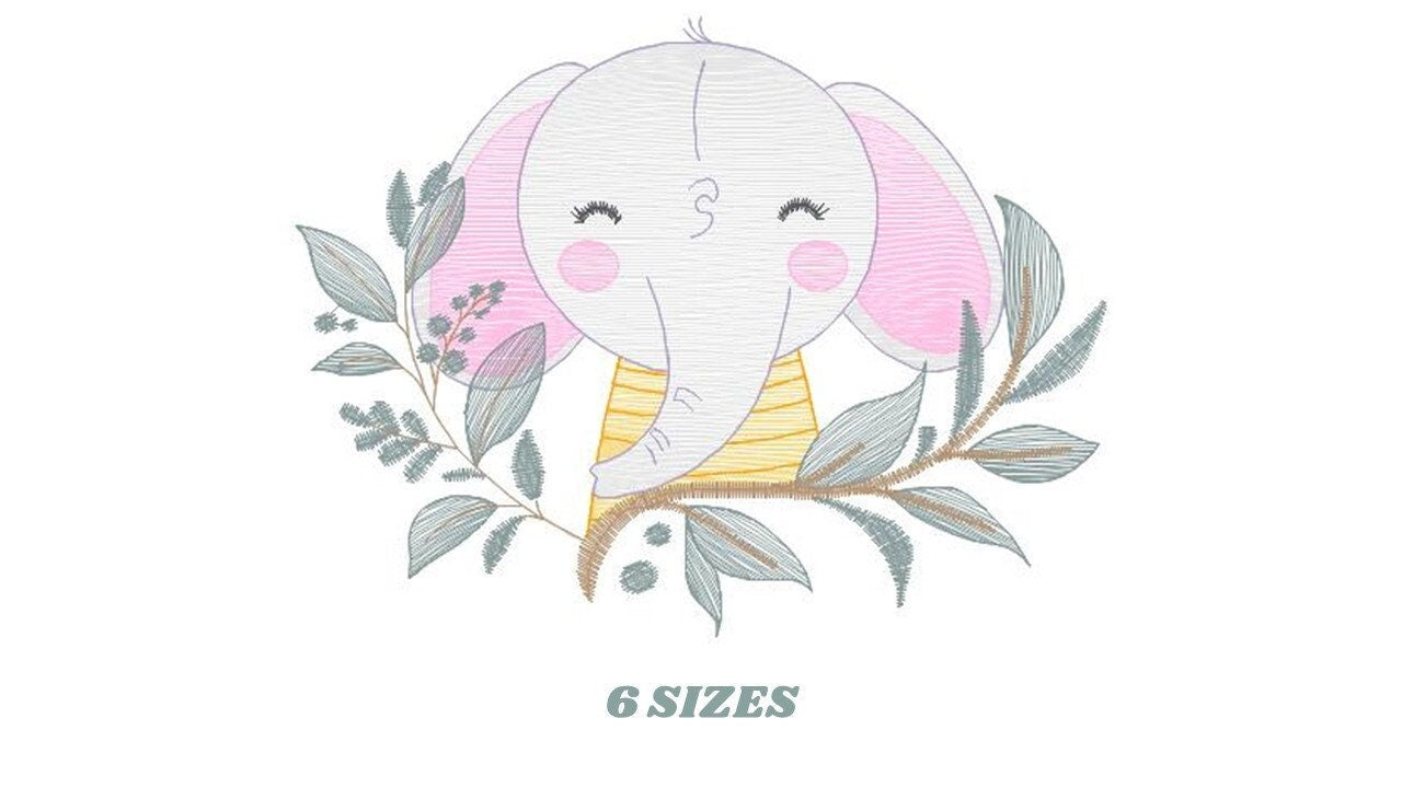 Elephant embroidery designs - Animal embroidery design machine embroidery pattern - Baby Boy embroidery file - Kid embroidery towel pillow Marcia Embroidery
