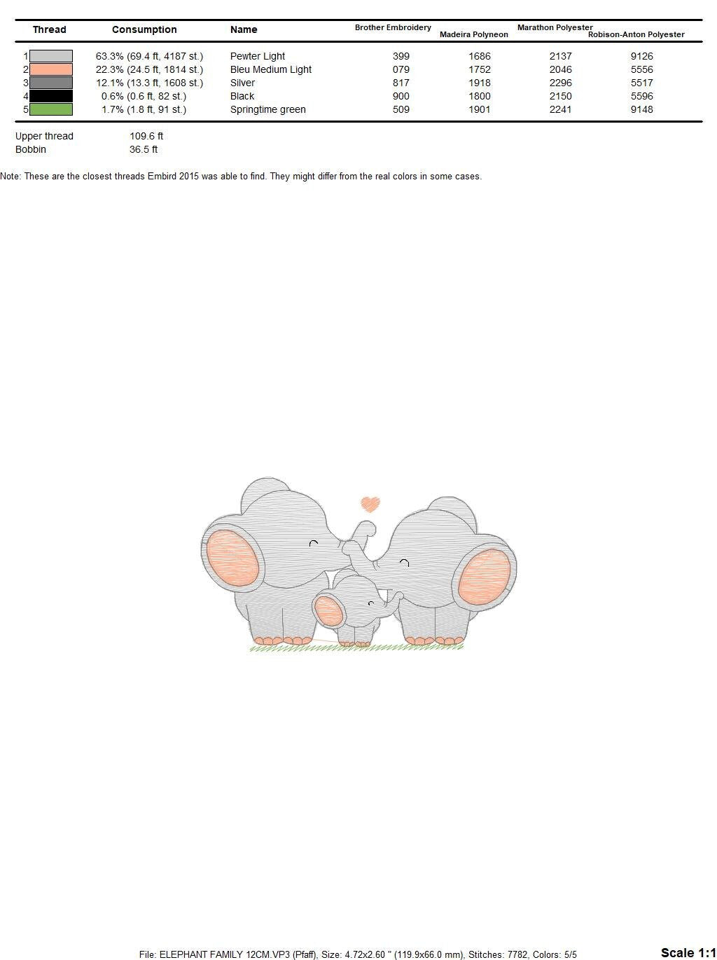 Family Elephant embroidery designs - Animal embroidery design machine embroidery pattern - Loving couple with kid - instant digital download - Marcia Embroidery