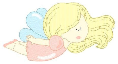 Fairy embroidery designs - Baby girl embroidery design machine embroidery pattern - Pixie embroidery file - Tooth Fairy design download pes Marcia Embroidery