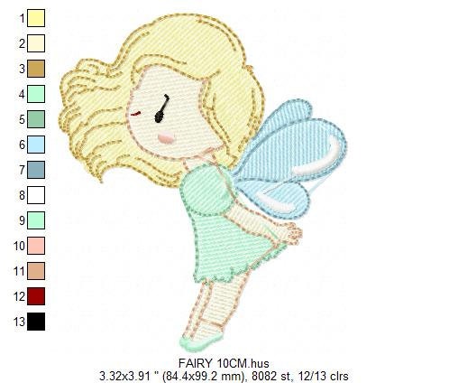 Fairy embroidery designs - Baby girl embroidery design machine embroidery pattern - Fantasy Pixie embroidery file - instant digital download Marcia Embroidery