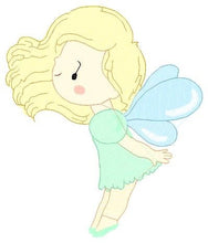 Load image into Gallery viewer, Fairy embroidery designs - Baby girl embroidery design machine embroidery pattern - Fantasy Pixie embroidery file - instant digital download
