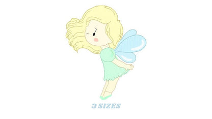 Fairy embroidery designs - Baby girl embroidery design machine embroidery pattern - Fantasy Pixie embroidery file - instant digital download Marcia Embroidery