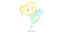 Cargar imagen en el visor de la galería, Fairy embroidery designs - Baby girl embroidery design machine embroidery pattern - Fantasy Pixie embroidery file - instant digital download
