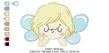 Load image into Gallery viewer, Fairy peek a boo embroidery designs - Baby girl embroidery design machine embroidery pattern - Pixie embroidery file - Fairy download pes
