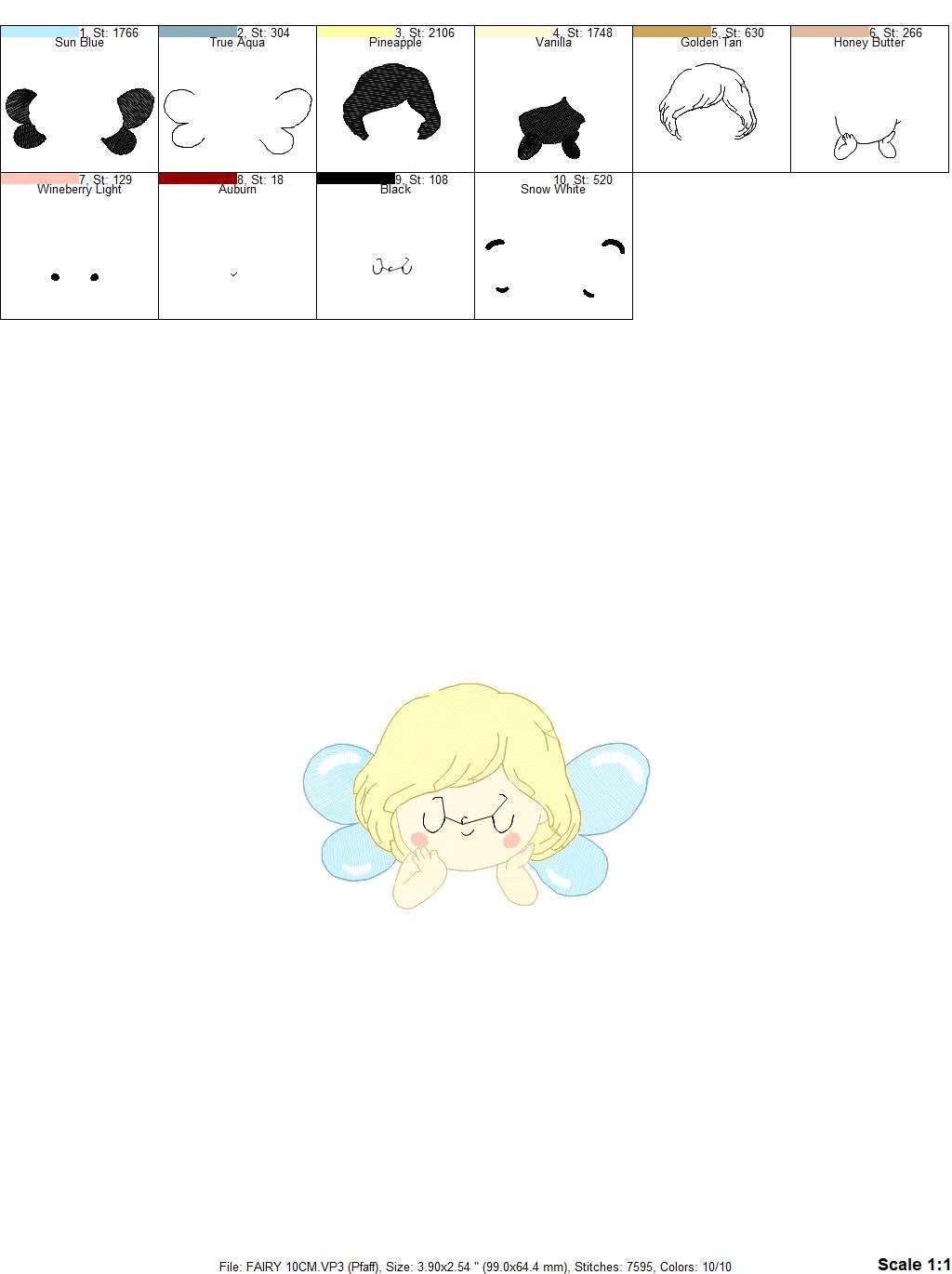 Fairy peek a boo embroidery designs - Baby girl embroidery design machine embroidery pattern - Pixie embroidery file - Fairy download pes Marcia Embroidery