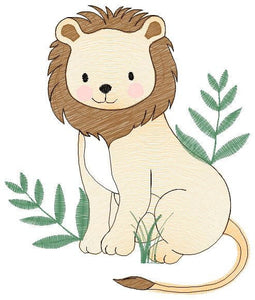 Lion embroidery designs - Safari embroidery design machine embroidery pattern - Baby boy embroidery file - Lion king embroidery download jef