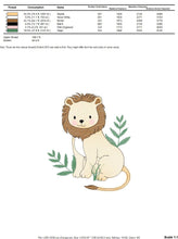 Charger l&#39;image dans la galerie, Lion embroidery designs - Safari embroidery design machine embroidery pattern - Baby boy embroidery file - Lion king embroidery download jef
